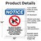 Signmission No Pets Allowed Service, 10 in W x Rectangle, Aluminum OS-2PACK-NS-A-1014-V-14745 - alternate 4
